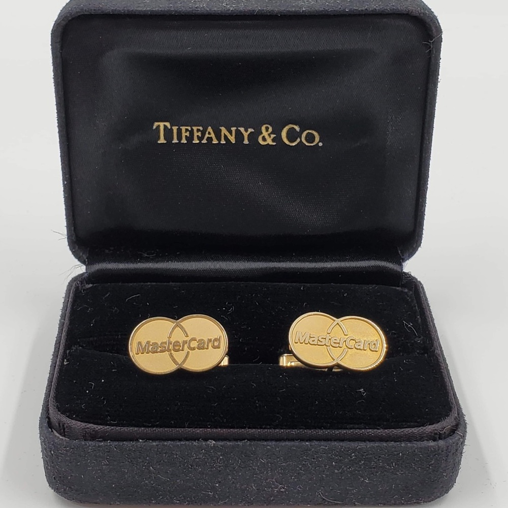 Authentic Tiffany & Co 14k Solid Gold Cuff Links